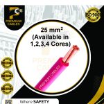 25mm2 ( Available in 1,2,3,4 Cores)